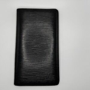 Louis Vuitton Black Epi Leather Agenda/Billfold